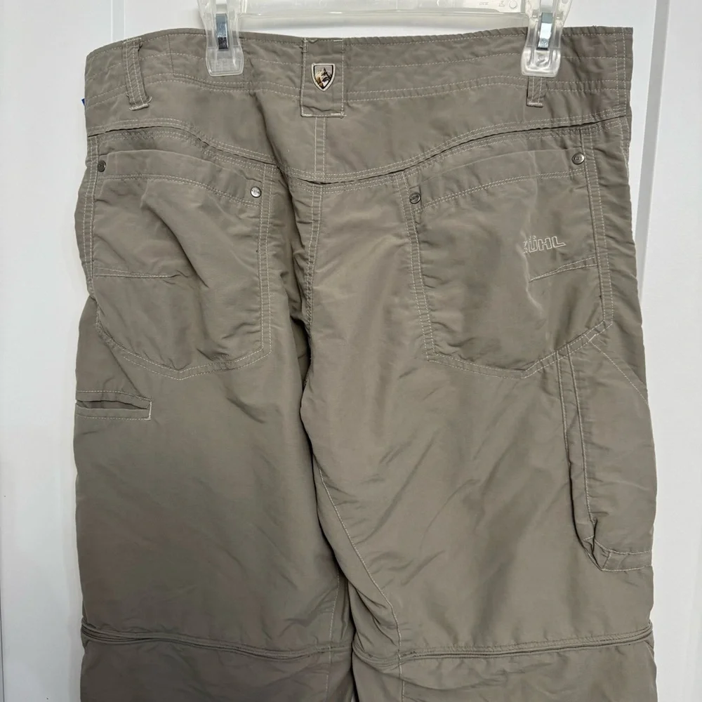 Kuhl Men's Liberator Convertible Pants 36X30 Activewear Outdoor Hiking Green Tan